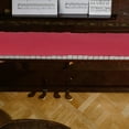 thumbnail image 3 of EXHUMKY Piano Keyboard Cover Wool Red Washable Dust Protective Cover for 88 Key Piano, 3 of 6