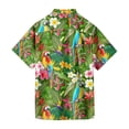 thumbnail image 5 of Hawaiian Shirt For Men, Men's Vintage Button Down Bowling Shirts Short Sleeve Summer Beach Shirt L, 5 of 5