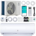 thumbnail image 1 of YUSAZENS 9000 BTU Mini Split AC/Heat Pump WiFi Enabled 19 SEER2 115V Alexa Compatible Cools 450 Sq Ft Remote Self-Cleaning Installation Kit Included Ductless AC, 1 of 9