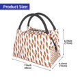 thumbnail image 3 of Vsdgher Carrot Print Insulated Reusable Bags with Sturdy Zipper and Handles, Foldable Totes for Hot or Cold Food Bring or Delivery, 3 of 8