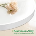 thumbnail image 3 of 28" Deluxe Contemporary White Circular Aluminum Mirror, 3 of 7