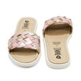 thumbnail image 6 of Old Soles Girls Monarco Leather Slides, Copper \ Silver \ Pearlised Pink,36 EU (4 US) M US, 6 of 7