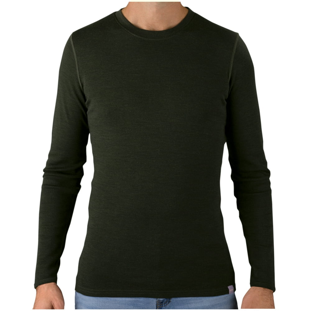 MERIWOOL Mens Base Layer 100 Merino Wool Midweight Long Sleeve