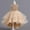 Gold, variant on Kids Girls Flower Sequin Dress Birthday Princess Dresses Tulle Pearl Sleeveless Party Pageant Gown for 4-15Years