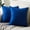 Blue, variant on Nmkwnr 2 Pack Decorative Square Throw Pillow Covers Solid Color Cushion Case Soft Velvet Pillow Case for Sofa Bedroom Car Couch, 16 x 16inch