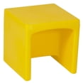thumbnail image 2 of Children's Factory Indoor Outdoor Kids Cube Chair For Classroom, Yellow, 2 of 9