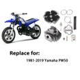 thumbnail image 3 of 50cc Engine Piston Cylinder Head Top End Gasket Rebuild Kit 4J2113110100 Fit for 1981-2009 Yamaha PW50 QT50, 3 of 6