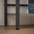 thumbnail image 6 of Bookcases and Bookshelves, Triple Wide 5 Tiers Industrial Bookshelf, Large Etagere Bookshelf Open Display Shelves with Metal Frame for Living Room Bedroom Home Office, Grey, 6 of 7