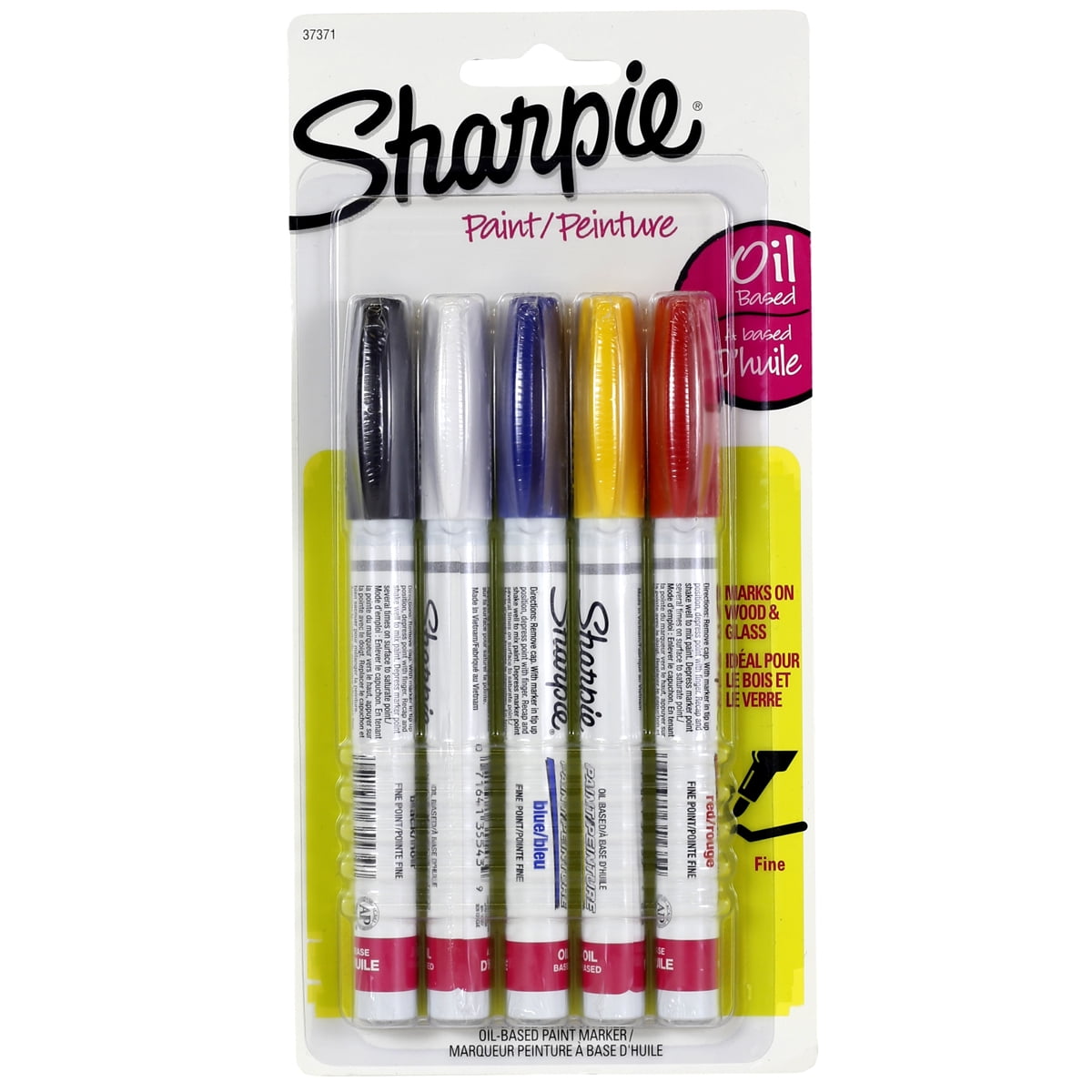 6 Packs: 5 ct. (30 total) Sharpie Oil-Based Fine Point Paint Marker Set