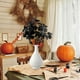 thumbnail image 1 of Arreglo floral de calabaza y hoja de arce de plástico negro para Acción de Gracias Centro de mesa otoñal de 30 cm para Halloween y decoración del hogar Planta artificial de 1 pieza con tallos, 1 of 6