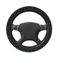 thumbnail image 2 of Aqua Dog Paw Print Cute Steering Wheel Covers Universal Puppy Animal Lover Soft Steering Wheel Protector for SUV Car Accessories, 2 of 6