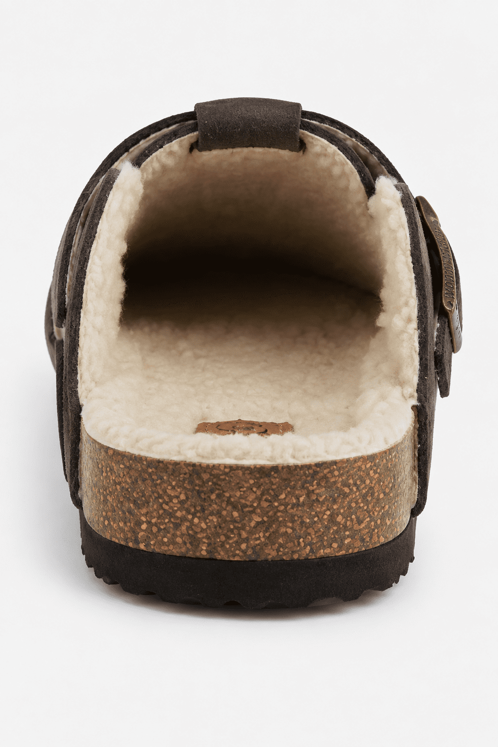 Woodstock Men's Beacon Lined Genuine Leather Comfort Clog Sandal with Faux Sherling Lining