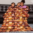 thumbnail image 5 of Fried Bacon 3D Funny Realistic Food Ultra-Soft Throw Blanket 50"x40" Travel All Season Bed Sofa Dorm Decor Bedding Bedroom, 5 of 6