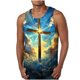 thumbnail image 1 of Camisas de Suéter para Hombre Moda Casual Hawaii Impresión sin Mangas Cuello Redondo Tanque Deportivo, Poliéster, 1 of 4