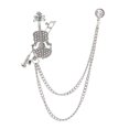 thumbnail image 2 of Broche Pin de solapa,Broche para hombre,Pin de solapa,insignia,broche,joyería de cadena,Cadenas colgantes,Pin de solapa para cuello,decoración de camisa,Traje profesional,camisas de, 2 of 10