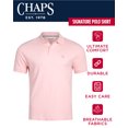 thumbnail image 2 of Chaps Men's Polo Shirt - Classic Fit Short Sleeve 2-Button Double Knit Cotton Polo Shirt (S-XL), 2 of 8