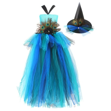 

Generic Toddler Girls Dress Summer Fashion Dress Princess Dress Casual Dress Tutu Mesh Dress Outwear with Hat 2pcs Sets for Holiday Party Halloween Christmas（2-3 Years Blue）