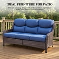 thumbnail image 6 of POCASSY 5PCS Outdoor Sectional Patio Furniture Set with Swivel Chairs, All Weather Wicker L Shape Outdoor Sectional Sofa Outdoor Conversation Set, 6 of 18