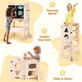 thumbnail image 3 of Taburete Woodure 4 en 1 para cocina infantil plegable con pizarra, 3 of 7