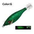 thumbnail image 2 of Señuelo Pesca Luminoso Anzuelos Calamar Anzuelo Artificial Cebos Jigging () Verde, 2 of 9