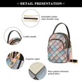 thumbnail image 4 of FORMRS Crossbody Bag for Women Quilted Travel Shoulder Cell Phone Purse with Chain Strap Handbag, Red Art Pattern, 4 of 7