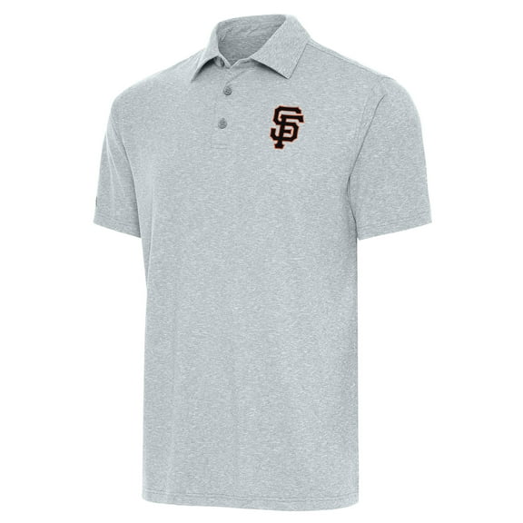 Men's Antigua  Heather Gray San Francisco Giants Par Polo