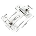 thumbnail image 3 of Stainless Steel Door Buckle Lock - No-Drill Mounted Security Lock For Sliding Doors, Bathroom & Anti-Theft Doors, Easy Installation With Hardware, 3 of 4