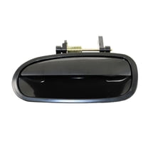TRQ Outside Door Handle Smooth Black Rear Driver Side LH for 96-00 Honda Civic DHA48854