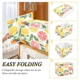 thumbnail image 2 of Yayeee Collapsible Cube Storage Bin with Lid Fabric Closet Decorative Basket with Handles, Candy Grapefruit, 2 of 7