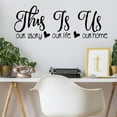 ZAROYEAX This Is Us English Phrase Wall Sticker Decoration Sticker Can