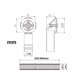 thumbnail image 4 of 1x Desbordamiento de Fregadero de Cocina, Expandible, Interfaz Circular 41x41 mm, Longitud 230~600mm, Diámetro 26 mm (Diámetro Interior: 21mm), 4 of 7