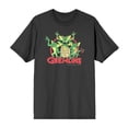 thumbnail image 5 of Gremlins Red Circle Logo Men's Charcoal Crew Neck Short Sleeve Tee-Medium, 5 of 7