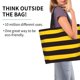 thumbnail image 2 of Balery Bee Stripe Bolsa Tote Estilo Estético con Cremalleras, Bolsa de Hombro, Bolsa de Compras Grande y Plegable, 2 of 8