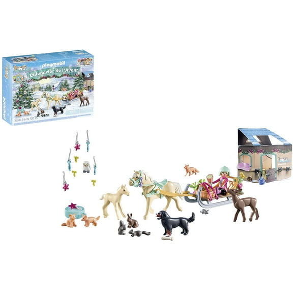 Calendario de Adviento de Playmobil, paseo navideño en trineo con 24 sorpresas