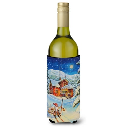 

Carolines Treasures ACG0147LITERK Christmas Gnome Headed out Wine Bottle Hugger Wine Bottle multicolor