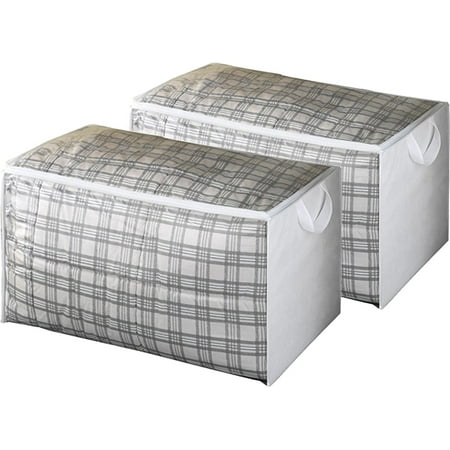 Jumbo Blanket Storage Bags With Zipper Comforter Underbed