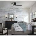 thumbnail image 3 of Braden Collection 44" 3-Blade Matte Black LED Mid-Century Modern Indoor Hugger Ceiling Fan, 3 of 15