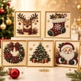thumbnail image 6 of DIY Christmas Pearl Diamond Art Painting Kit with Frame – Relaxing Craft Set for Beginners, Festive Holiday Home Decor,8x8inch, 6 of 9