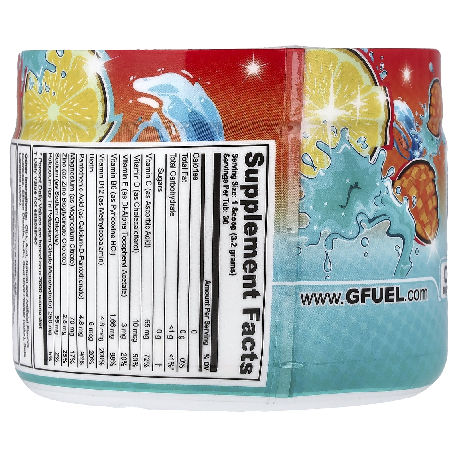 G FUEL Supreme Hydration, Mango Lemonade, 3.4 oz (96 g)