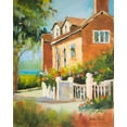 thumbnail image 2 of Slivka, Jane 15x18 White Modern Wood Framed Museum Art Print Titled - Summertime Cottage, 2 of 4