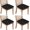 Black White Cat, variant on Black White Cat Moon Star Pattern Seat Covers for Dining Room Chairs Set Of 4,Stretch Printed Washable Chair Seat Cover with Elastic Ties and Button,Removable Waterproof Couch Cushion Covers