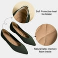 thumbnail image 2 of Women's Flats Shoes Pointed Toe Knit Ballet Comfortable Dressy Slip On Flat, 2 of 12