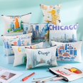 thumbnail image 2 of Bolsa de maquillaje Reginary Chicago Souvenirs, 12 unidades, regalo de viaje, 2 of 6