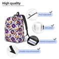 thumbnail image 4 of Yiaed record rock Skull star Print Backpack, Premium Laptop Backpack, Travel Backpack for Women, Lightweight Backpacks, Comfortable Back Pack-Medium, 4 of 5