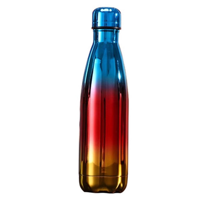 LOVEVER Bouteille en Acier Inoxydable Ciel Étoilé/plating 500ML Bouteille d'Eau Isolée Colorée Gourde de Sport
