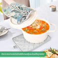 thumbnail image 3 of Yayeee Pot Holders Kitchen Heat Resistant with Pocket 7"x9.8" Cotton Oven Cooking Hot Pads, Vibrant Abstract Design, 3 of 7