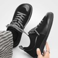 thumbnail image 5 of Men's Blue and Black Outdoor Casual Sneakers, Breathable Comfort Walking Shoes, 5 of 10