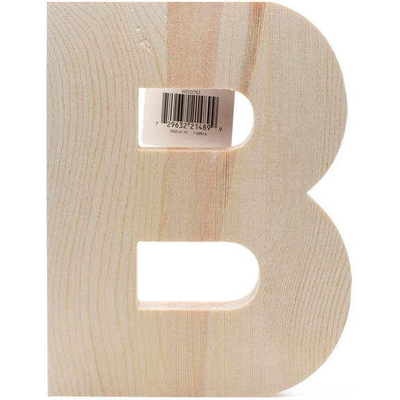 Hampton Art Chunky Wood Letter 8"-B