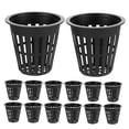 thumbnail image 5 of HEMOTON Black Plastic Mesh Planting Cups for Hydroponics 50pcs Small Baskets with Slots 2.5 Inches, 5 of 8