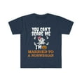 thumbnail image 1 of Can't scare me Married to a Norwegian Unisex T-shirt S-3XL Halloween Norway, 1 of 2